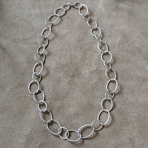 Silpada Hammered Matte Link Necklace